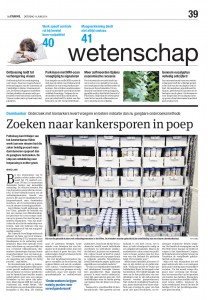 Poep_biobank_speurt_naar_kanker_Het Parool_14-06-2014